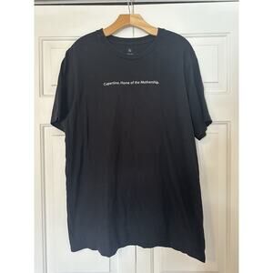 Apple Shirt Mens XL Cupertino Home Of The Mothership Tech Store Mac Cali Black